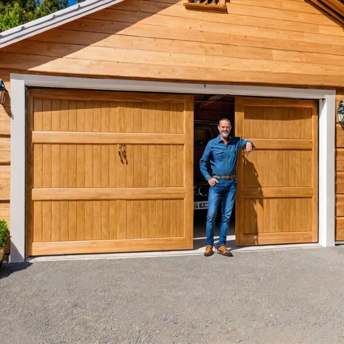 Réparation d'une Porte de Garage en Bois Abîmée