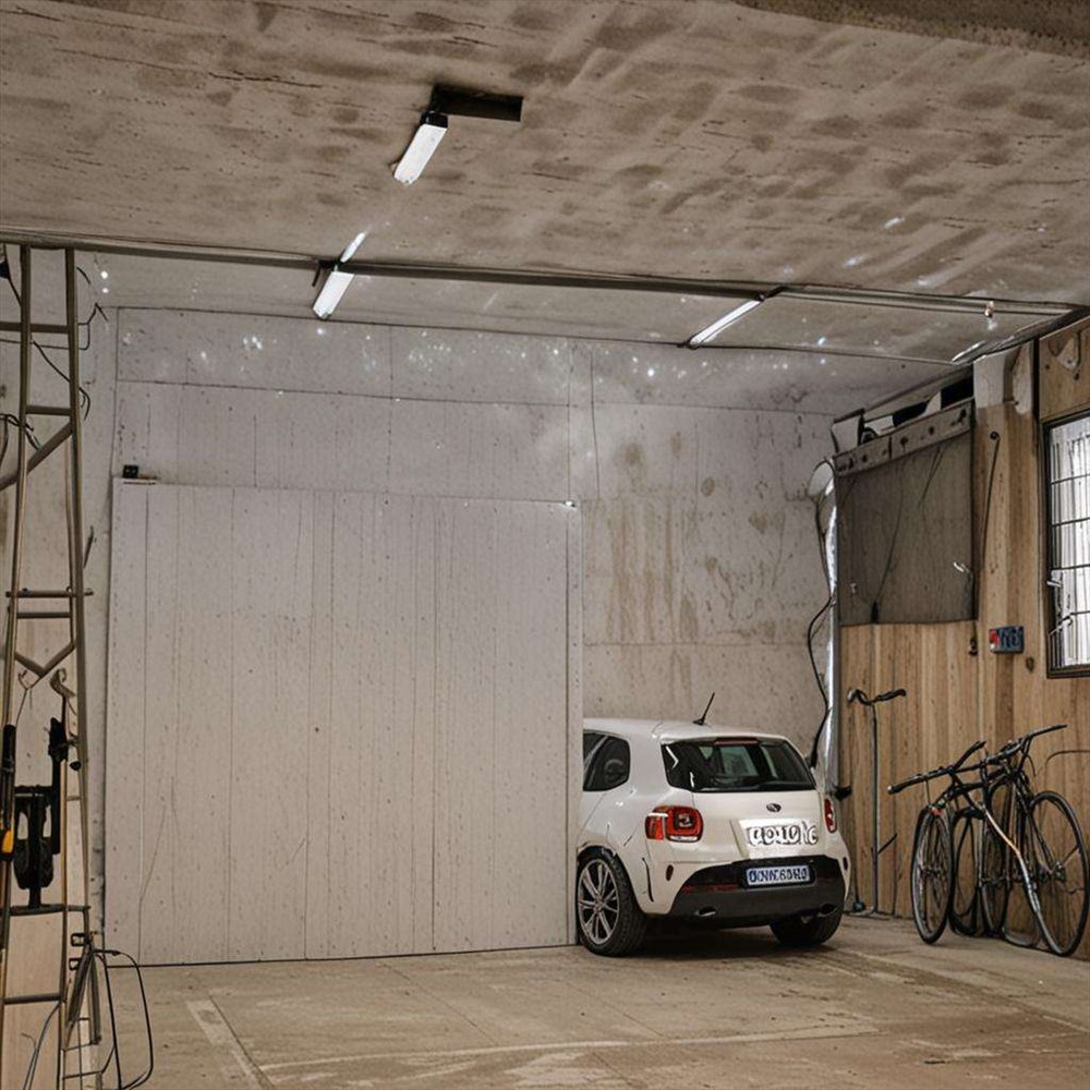 Un éclairage en nid d'abeille dans votre garage