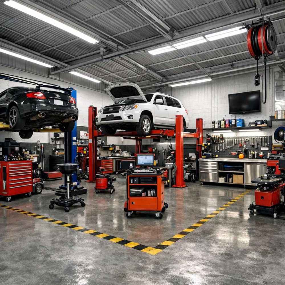 Aménager un garage automobile : travaux indispensables et équipements clés