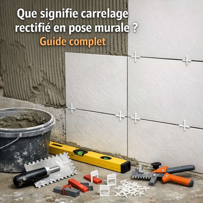 Carrelage rectifié en pose murale : guide complet et conseils