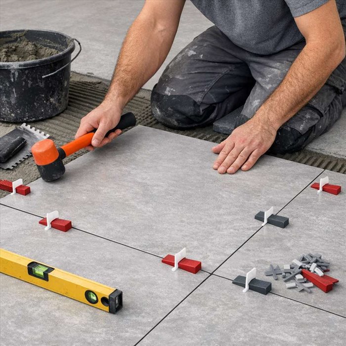 Carrelage grand format : poser sans désaffleurement facilement