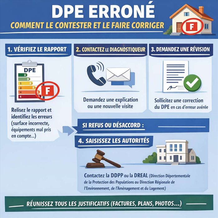 DPE erroné : comment le contester et le faire corriger ?
