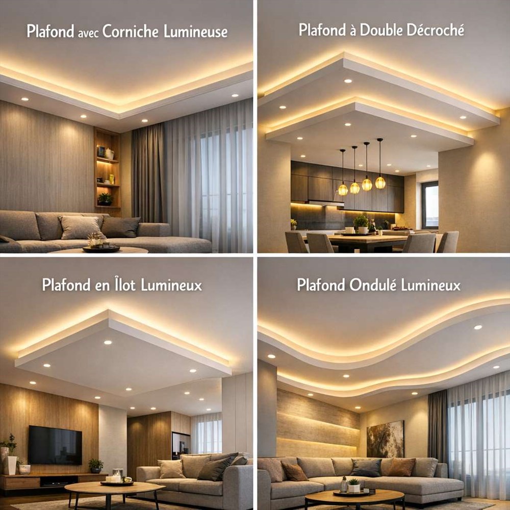 Quel plafond avec éclairage indirect choisir pour son intérieur ?