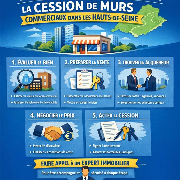 Cession de murs commerciaux dans les Hauts-de-Seine : réussir sa vente