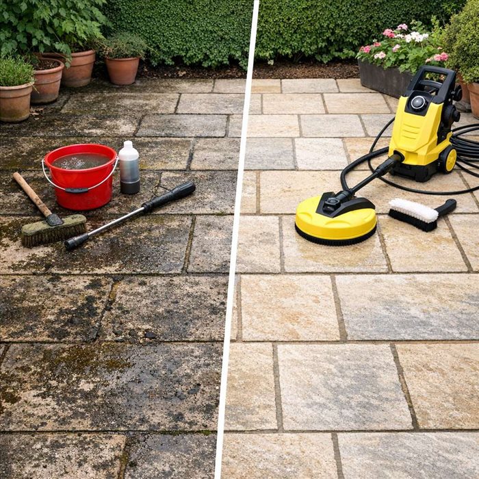 Comment récupérer une terrasse en pierre très sale | Guide complet